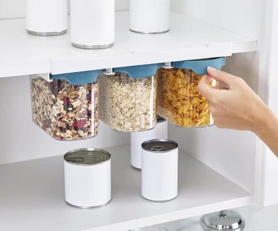 Набор из 3 подвесных контейнеров для хранения Cupboardstore 1300 ml тёмный опал 3