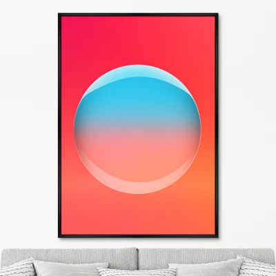 Постер на холсте Light light bubble 75X105 CM 6