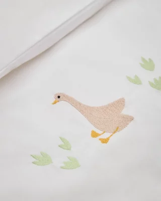 Комплект постельного белья Milu с вышитыми гусями для кроватки 70X140 CM 5