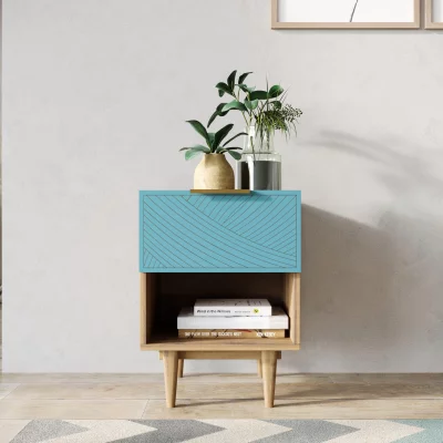 Тумбочка прикроватная Line 40X35X50 CM blue 4