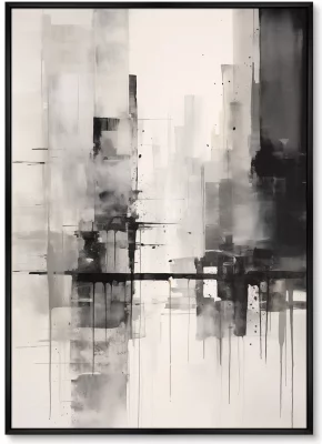 Набор из двух постеров на холсте Rain in the city 75X105 / 75X105 CM 3