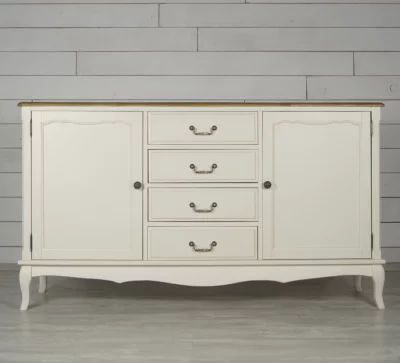 Бежевый комод Леонтина с дверками и ящиками 160X42X91 CM 5