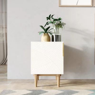 Тумбочка прикроватная Line 40X35X50 CM beige 4