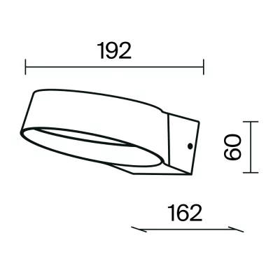 Уличный настенный светильник 19.2X16.2X6 CM 5
