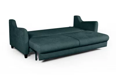 Диван-кровать Стокгольм прямой велюровый зеленый 224X97X90 CM 6