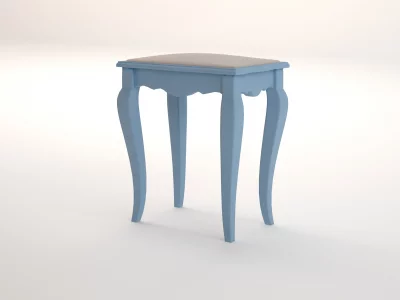 Табурет с мягким сиденьем Leontina Blue 43X30X51 CM 3