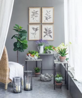 Комплект из трёх столиков Yalwa 61X36X66 / 55X29X59 / 48X23X50 CM 6
