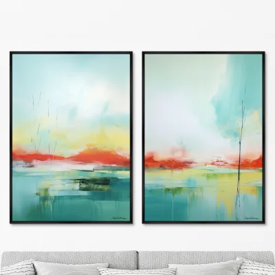 Набор из двух постеров на холсте Landscape Collection 75X105 / 75X105 CM 8