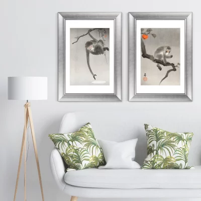 Диптих Monkey in cockatoo 51X71 / 51X71 CM 5