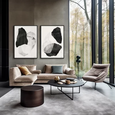 Набор из двух постеров на холсте Air Stones 75X105 / 75X105 CM 4