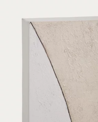 Абстрактный холст Marvilo серо-горчичный 80X100 CM 5