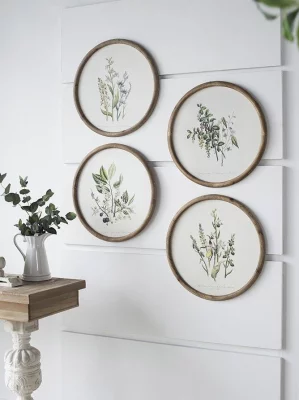 Комплект из четырёх панно Flora Ø50 CM 24