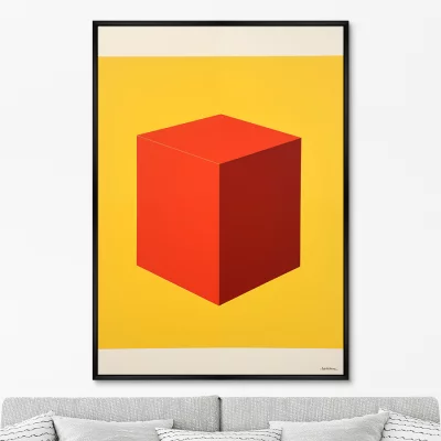 Постер на холсте Colors and shape space 75X105 CM 6