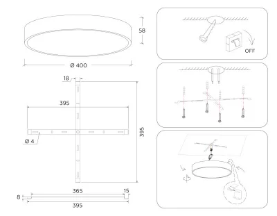 Накладной светильник Ambrella Light FV5530 9