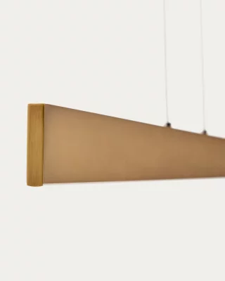 Линейный потолочный светильник из алюминия с золотистым покрытием Boadella 101X5.5X129 CM 5