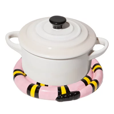 Подставка под горячее snake, розовая 3