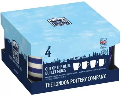 Набор четыре кружки London Pottery Out Of The Blue 280 ml 6