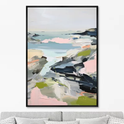 Постер на холсте Sea Bay in Autumn 75X105 CM 6