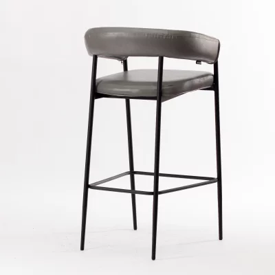 Стул барный Манчестер с наклонным сиденьем серый 58X61.5X104 CM 4