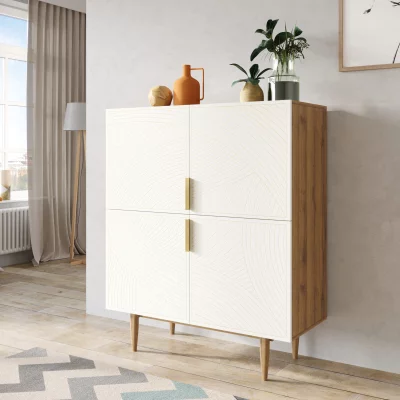 Комод Line 100X45X120 CM beige 3