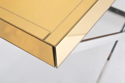 Сервировочный стол зеркальный золото хром 80X55X67 CM 3