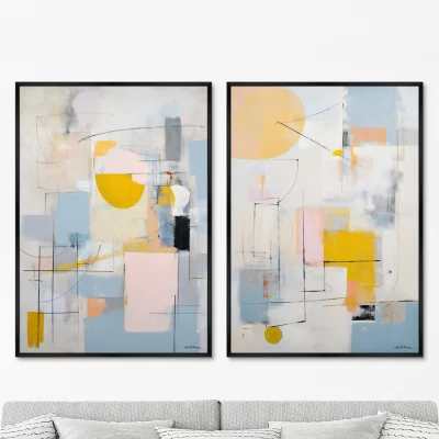 Набор из двух постеров на холсте Sunny Morning 75X105 / 75X105 CM 8