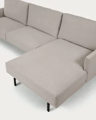 Трехместный диван с правым шезлонгом Galene бежевый 254X166X94 CM 5