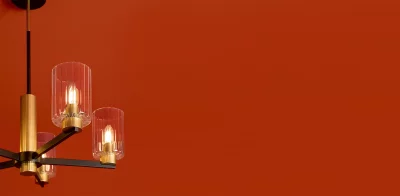 Потолочный светильник Ombre черный и латунь 5