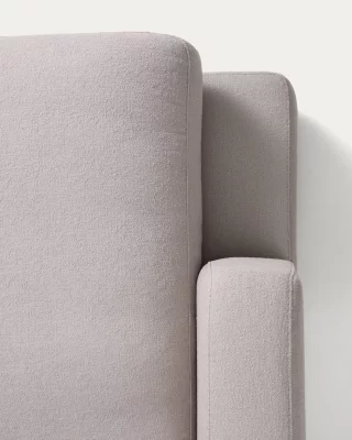 Четырёхместный серый диван из микробукле с шезлонгом слева Gala 300X193X87 CM 5
