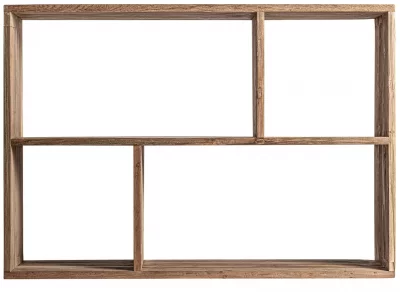 Стеллаж из тика Lux 100X40X150 CM 4
