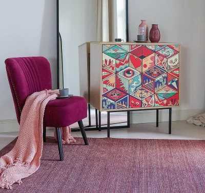 Шкаф Boho Color 84X40X91 CM 5