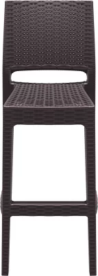Стул пластиковый барный Jamaica 40X51X108 CM коричневый 4