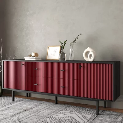 Комод Emerson 190X45X70 CM Red 3