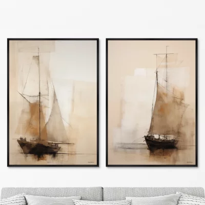Набор из двух постеров на холсте The Coravels 75X105 CM 8