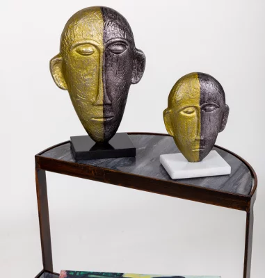 Декор из двух предметов Face 17X8X26 / 14X6X20 CM 5
