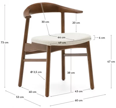 Стул Timons 60X53X73 CM 5