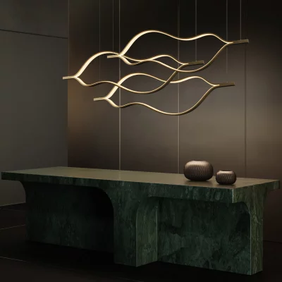 Подвесной светодиодный светильник Tape Light 100X5X150 CM 4