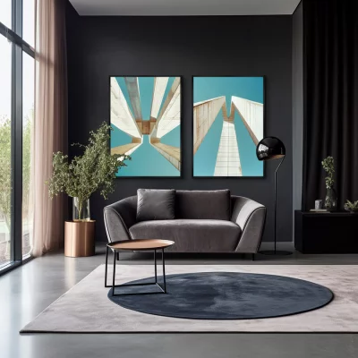 Набор из двух постеров на холсте The Firmament 75X105 / 75X105 CM 4