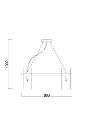 Подвесной светильник Modern Пустыня 60X60X100 CM 7