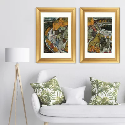 Диптих Crescent of Houses II 51X71 / 51X71 CM 5