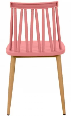 Стул Zig Zag 48X45X81 CM розового цвета 3