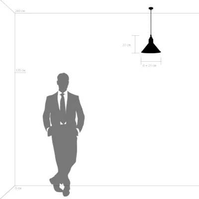 Подвесной светильник Loft 21X21X25 CM 4
