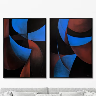 Диптих на холсте Colors of the night 75X105 / 75X105 CM 8