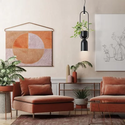 Подвесной светильник-кашпо Modern Ачелия 15X15X200 CM 9