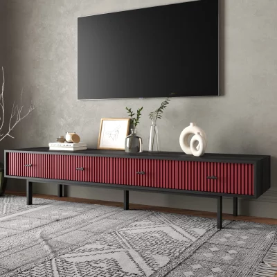 Тумба под TV Emerson 190X45X40 CM Red 3