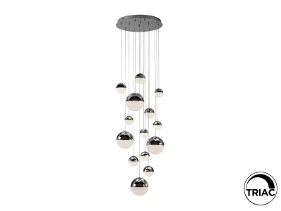 Подвесной светильник Sphere 14L LED Ø60 X500H DIM хром 60X220 CM 7