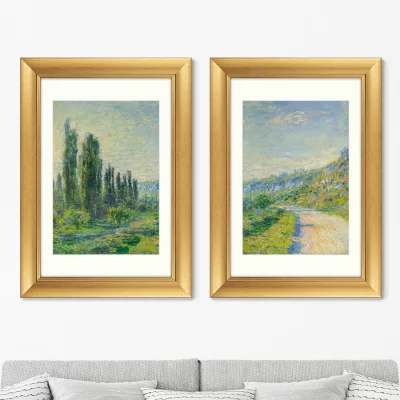 Диптих La route de Vétheuil 51X71 / 51X71 CM 4