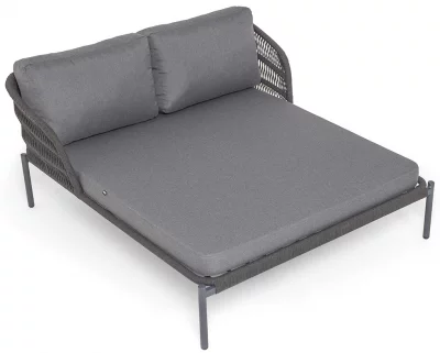 Лежак плетеный Позитано 159X152X74 CM 9