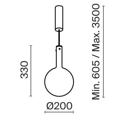 Подвесной светильник Туманность 20X350 CM 4