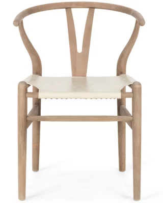 Стул из бука и кожи Myvia 55X52X77 CM 4